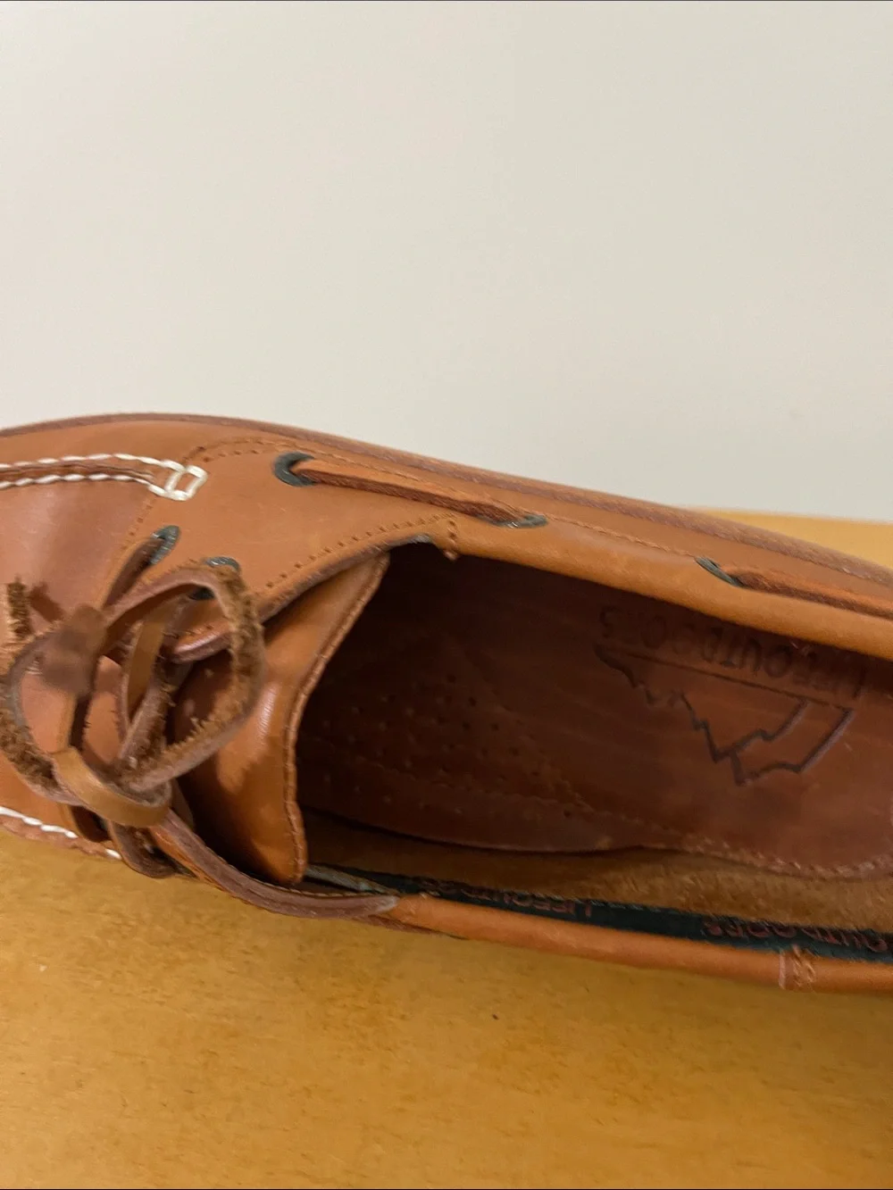 Men's Lifeoutdoors Brown Leather Deck Shoes